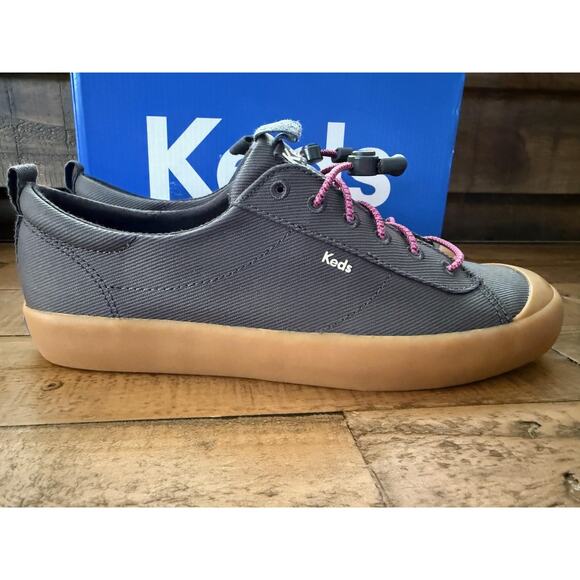 Keds Kickback TC Toggle Shoes Womens Size 8.5 Canvas Comfort WF68095 Gum Sole - Picture 1 of 6